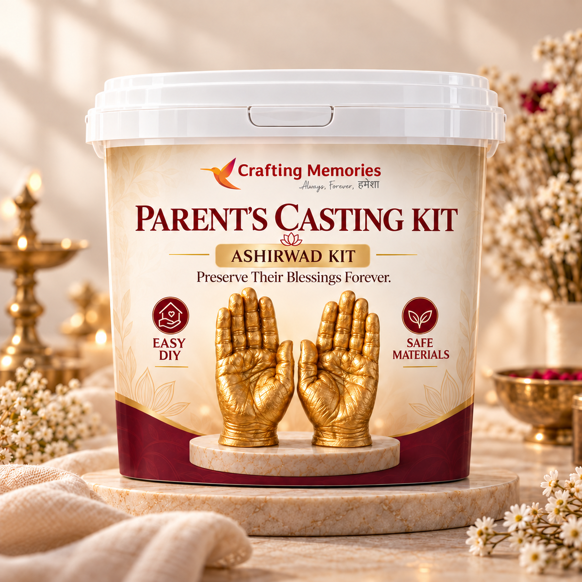 Parent’s Casting (Ashirwad) Kit | Hold On To The Hands That Raised You | Recorded Step-by-Step Video Guidance