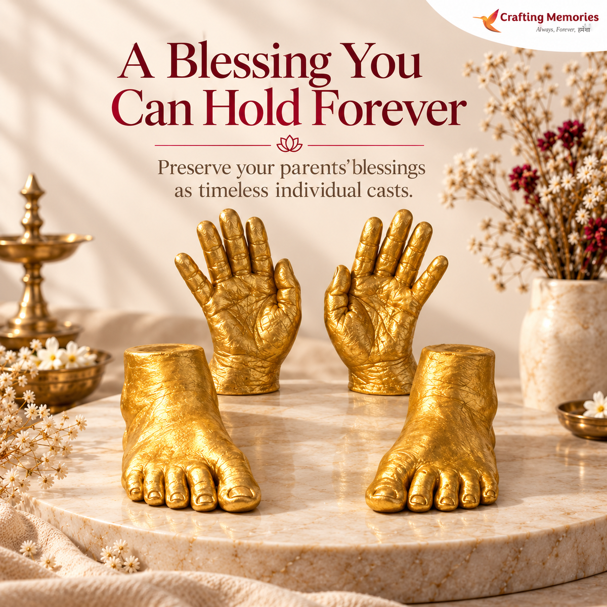 Parent’s Casting (Ashirwad) Kit | Hold On To The Hands That Raised You | Recorded Step-by-Step Video Guidance
