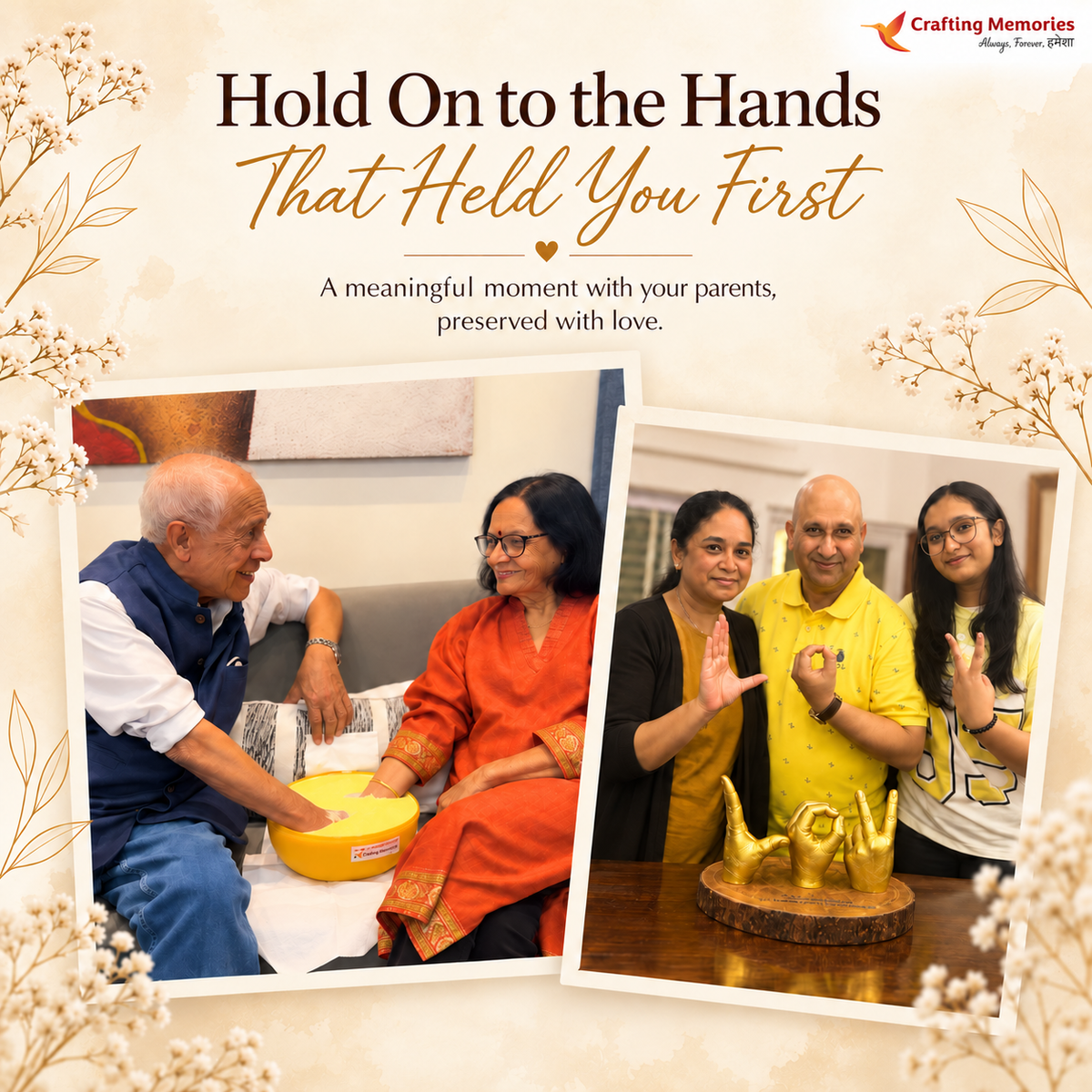 Parent’s Casting (Ashirwad) Kit | Hold On To The Hands That Raised You | Recorded Step-by-Step Video Guidance