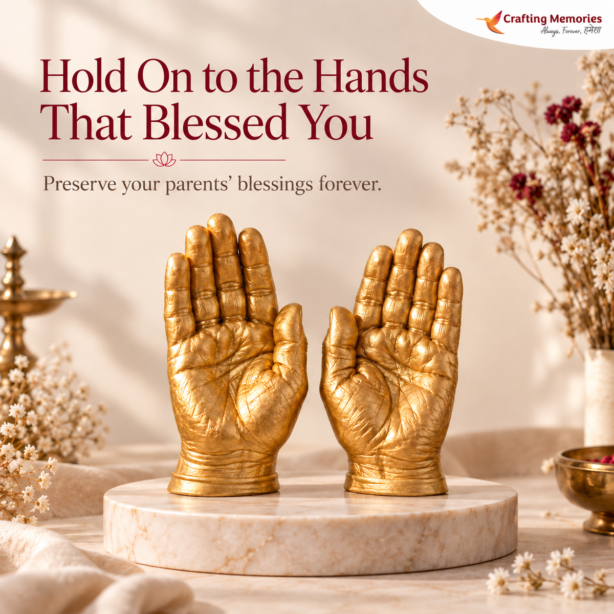 Parent’s Casting (Ashirwad) Kit | Hold On To The Hands That Raised You | Recorded Step-by-Step Video Guidance