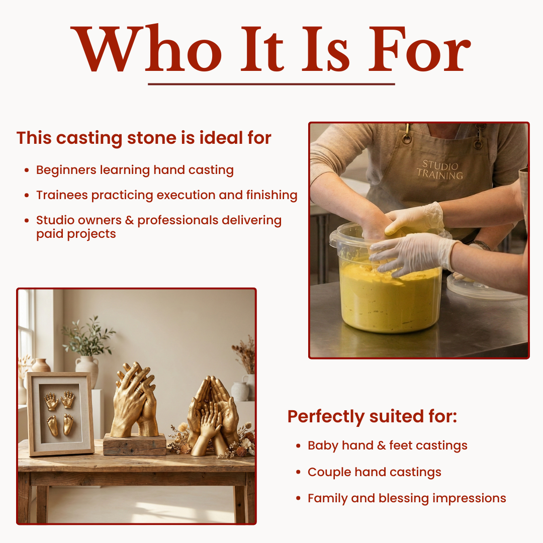 Premium Impression Powder for Hand & Feet Casting - 500 Grams