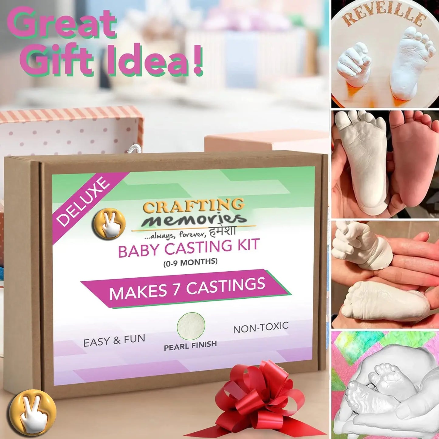 Premium Baby Both Hands & Feet Casting Kit